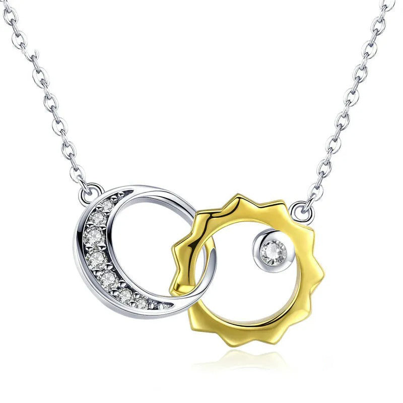 Collier lune et soleil