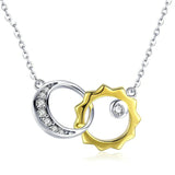 Collier lune et soleil