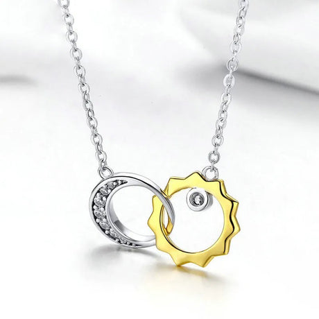 Collier lune et soleil