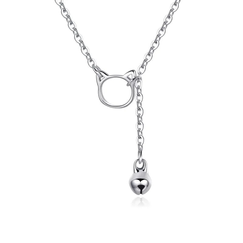 Collier chat en argent