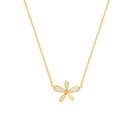 Collier fleur brillante