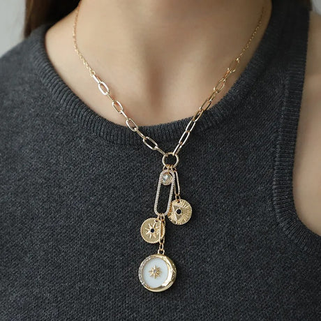 Pendentif lune et soleil