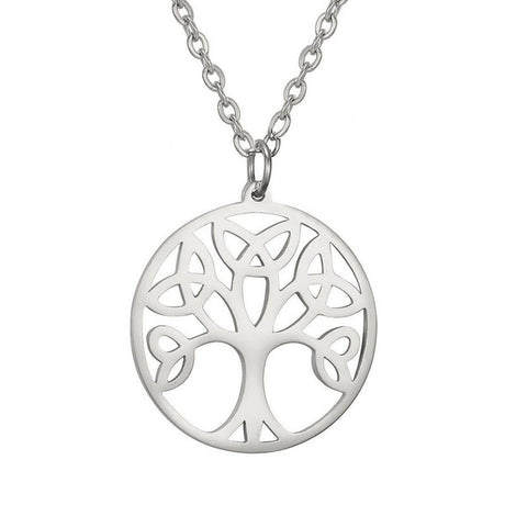 Pendentif arbre de vie acier