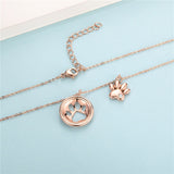 Pendentif patte de chat Rose Gold