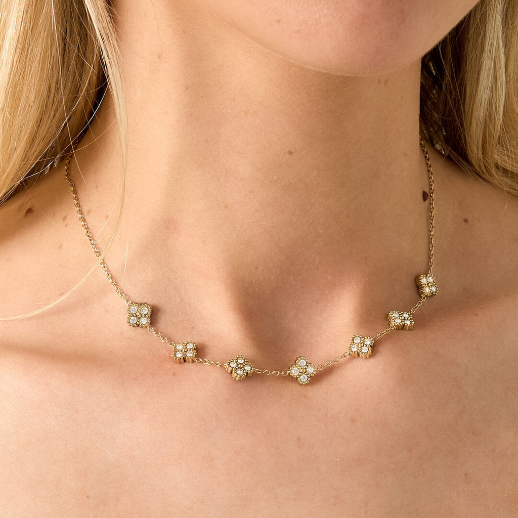 Elegant Stainless Steel Clover Pendant Necklace
