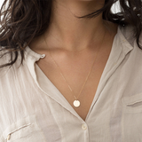 Collier minimaliste rond moderne