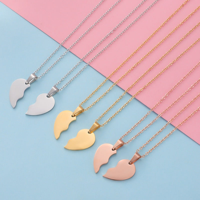 Collier cœur meilleures amies