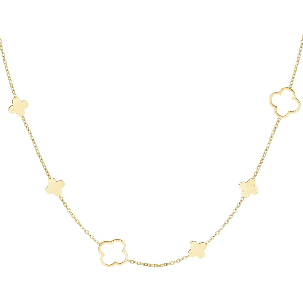 collier différents trèfles