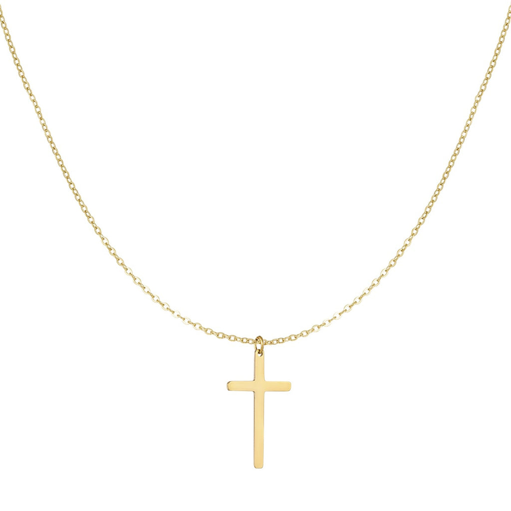 collier breloque croix