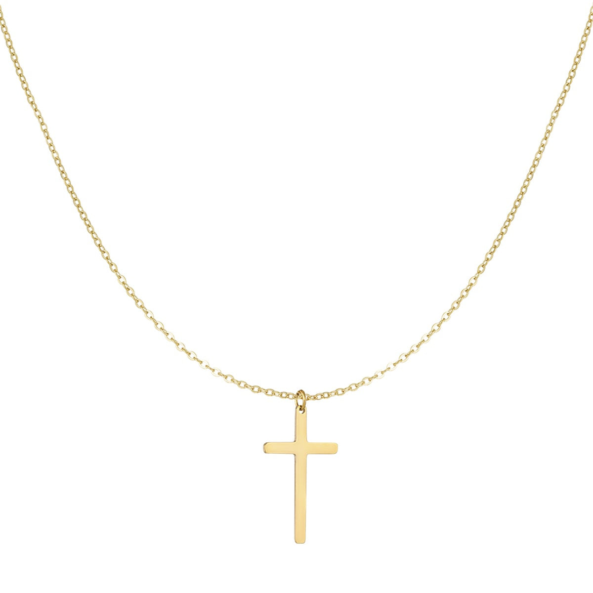 collier breloque croix