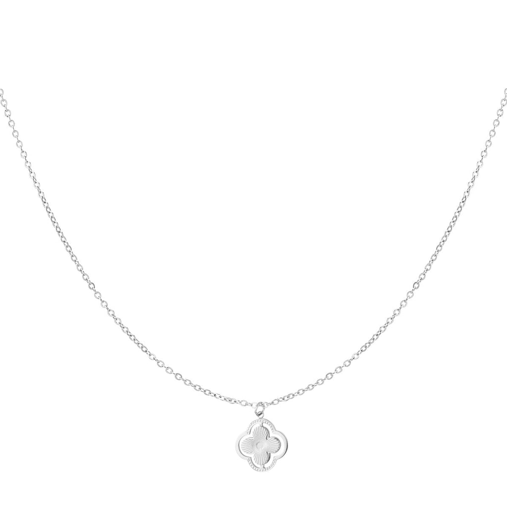 Collier double trèfle - doré