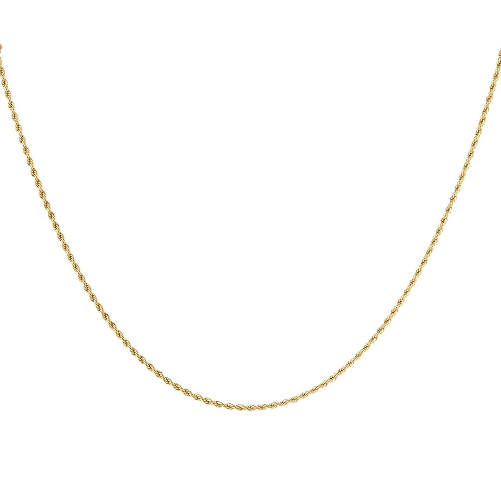 Collier torsadé fin - doré-2.0MM
