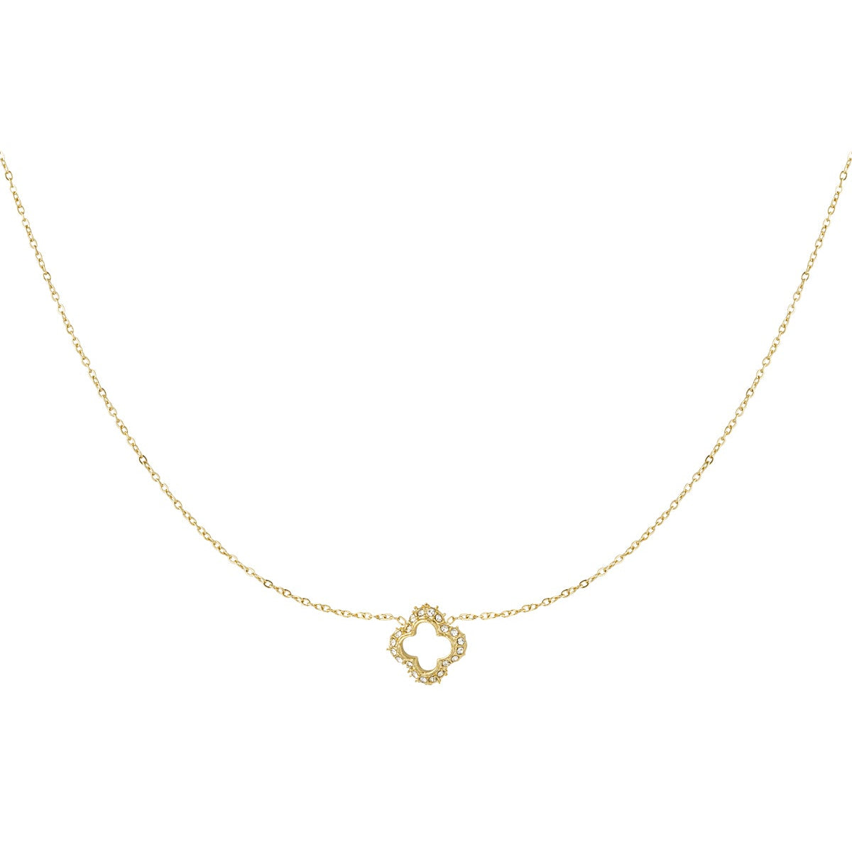 collier trèfle diamant