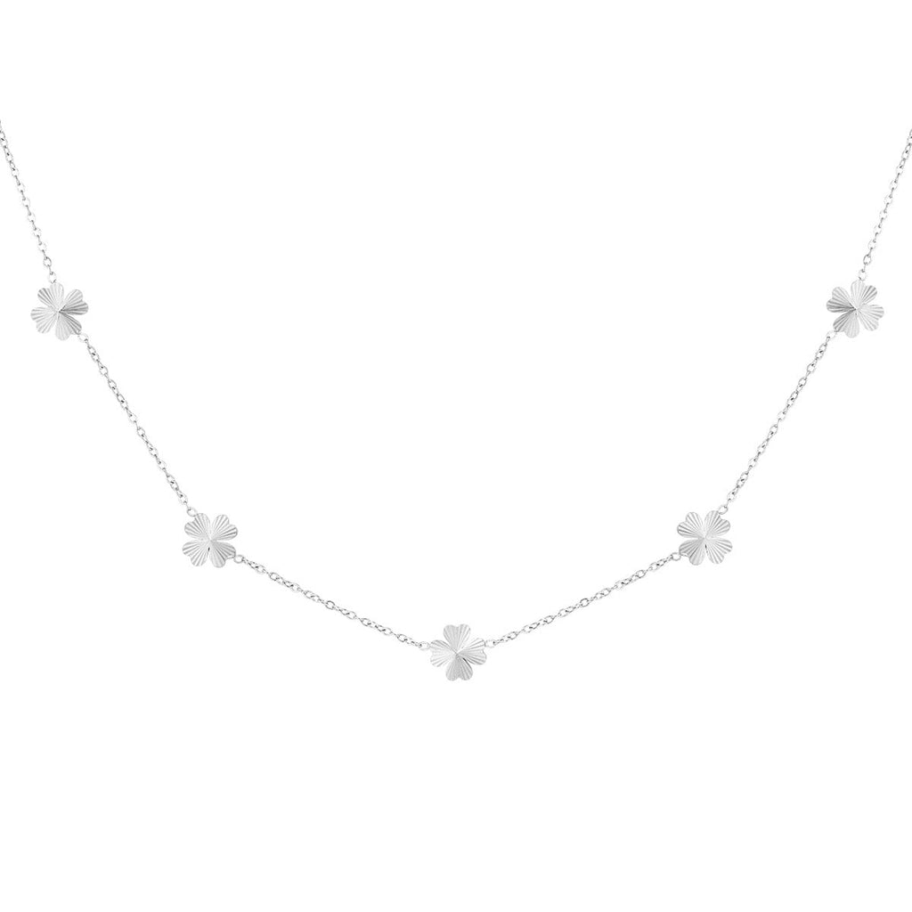 collier porte-bonheur feuillu