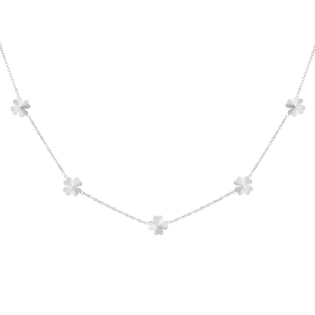 collier porte-bonheur feuillu