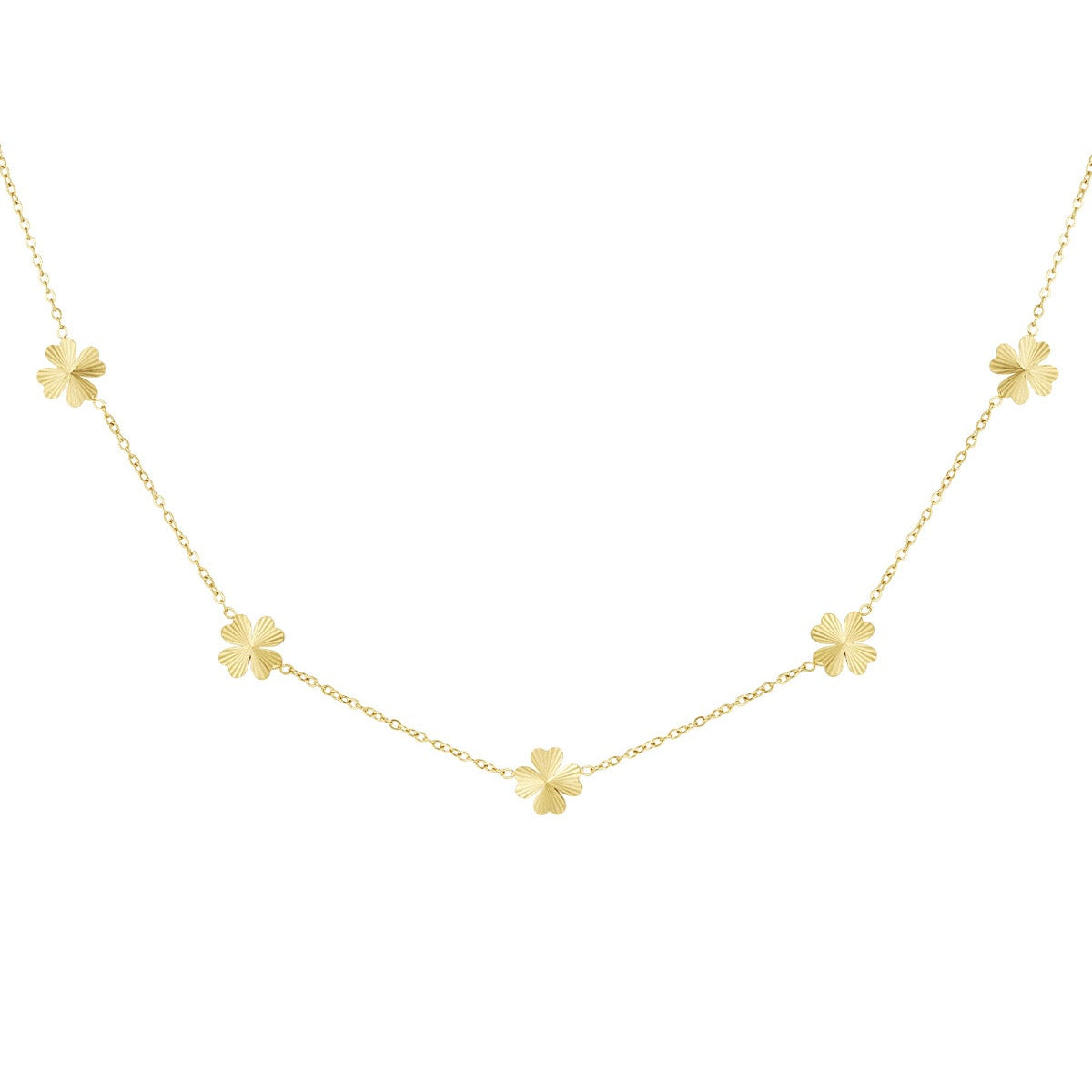 collier porte-bonheur feuillu