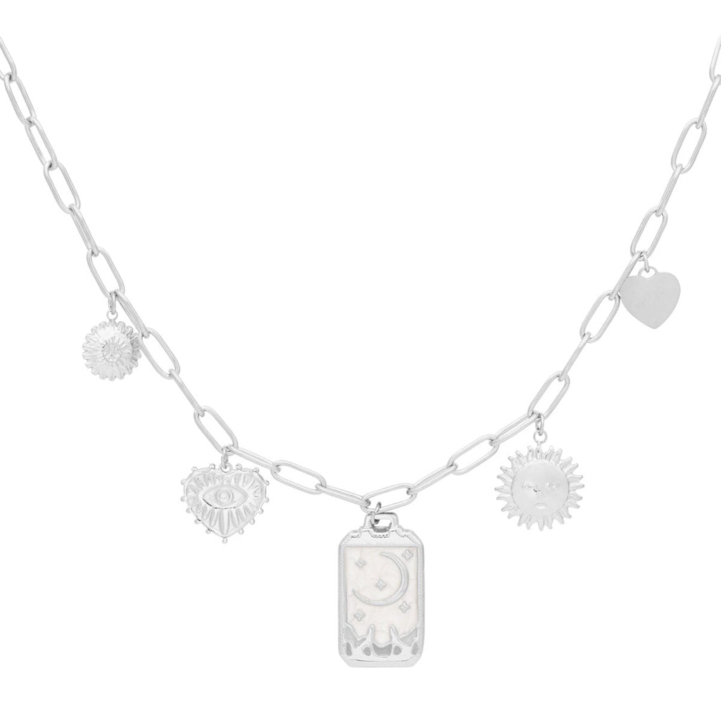 collier à breloques lune magique