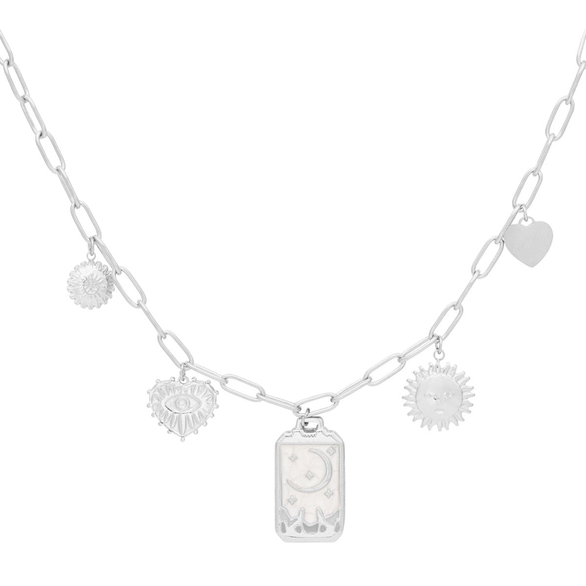 collier à breloques lune magique