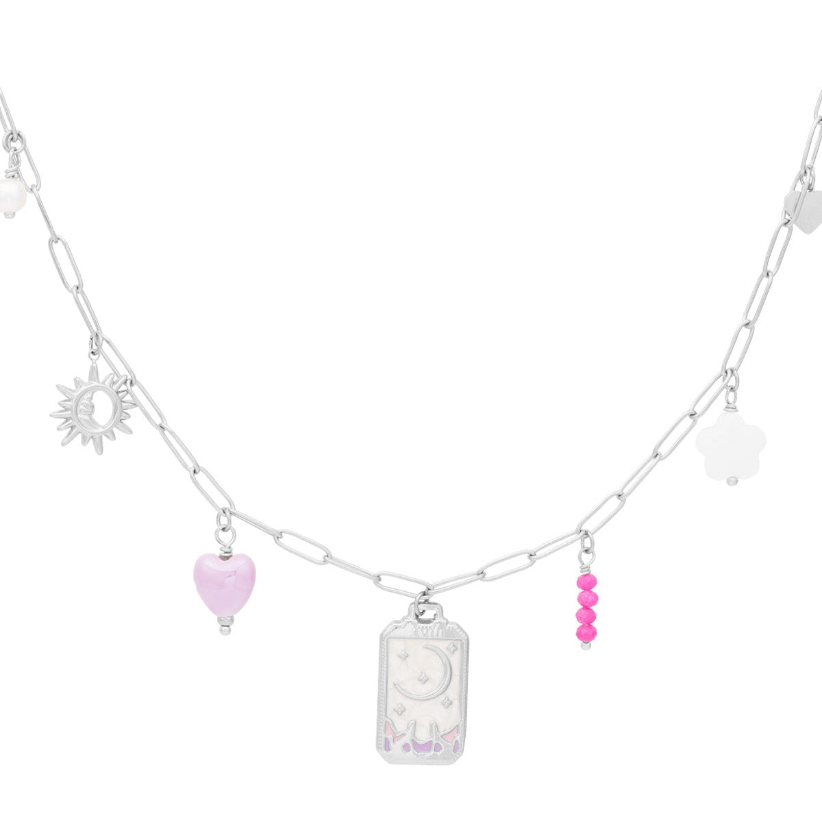 collier pendentif petite lune