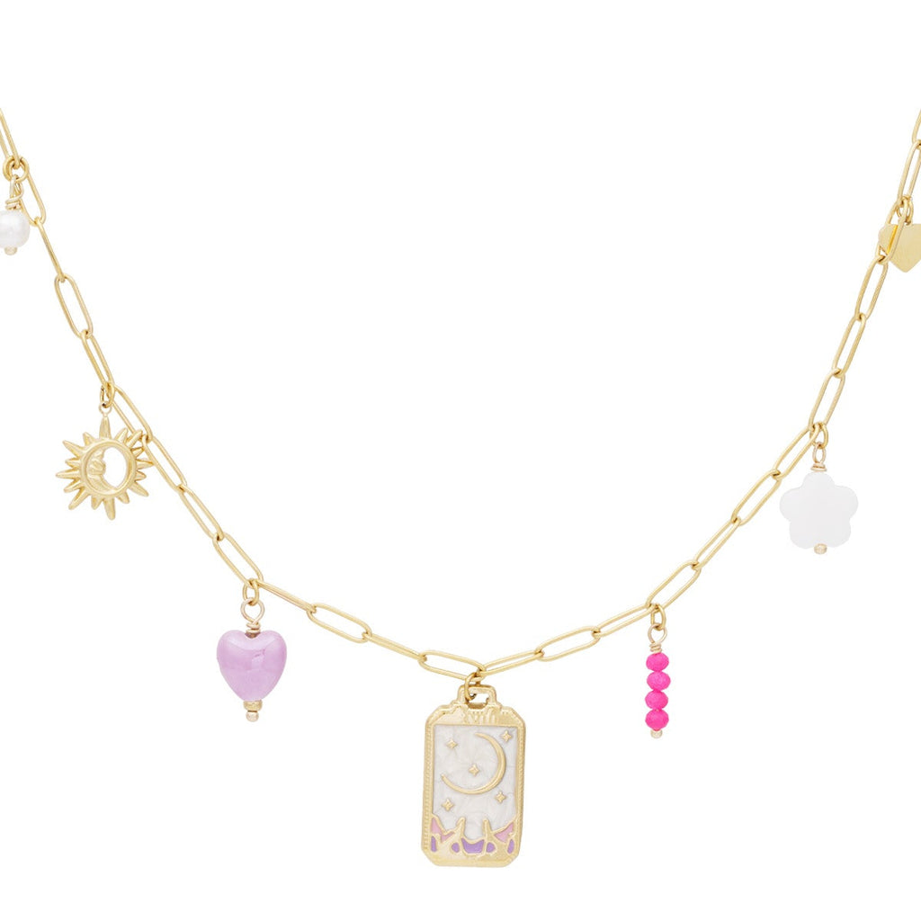 collier pendentif petite lune