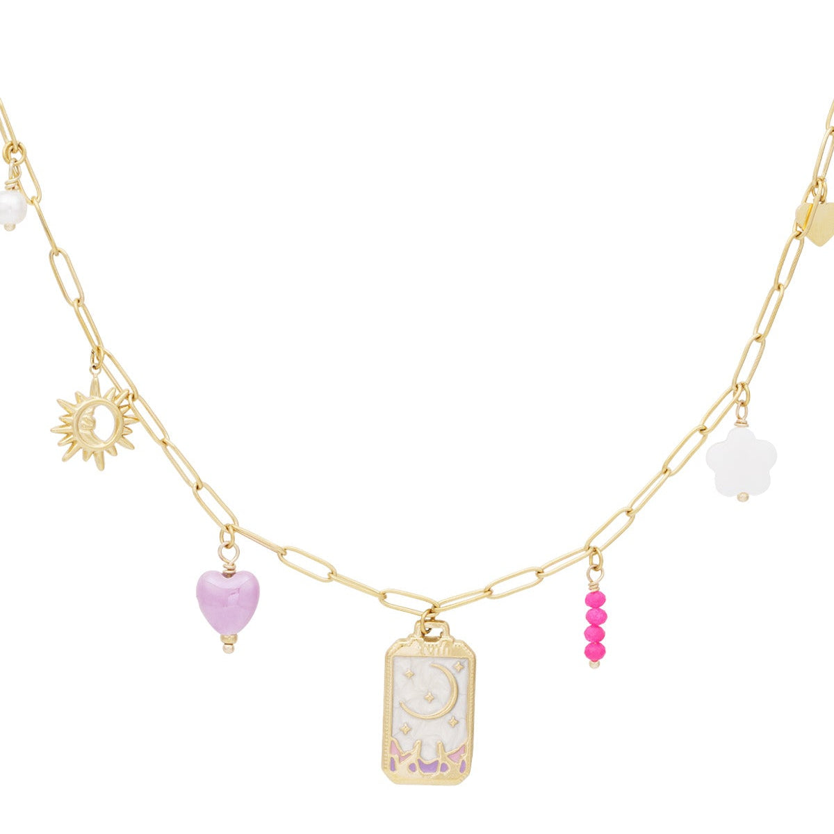 collier pendentif petite lune
