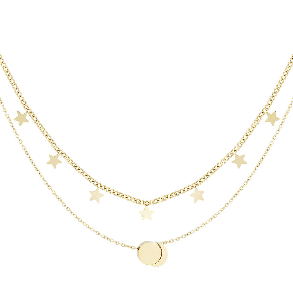 collier double étoile