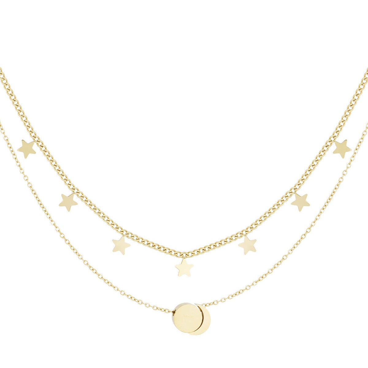 collier double étoile