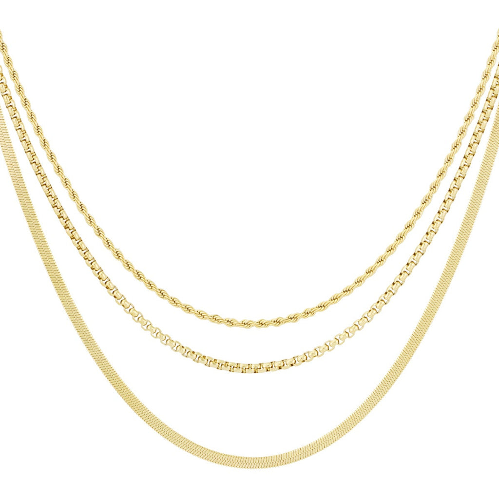 collier à textures superposées