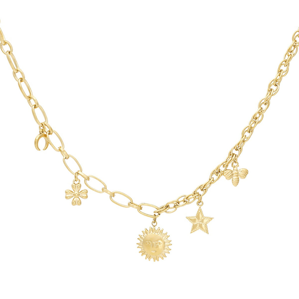 collier breloques célestes
