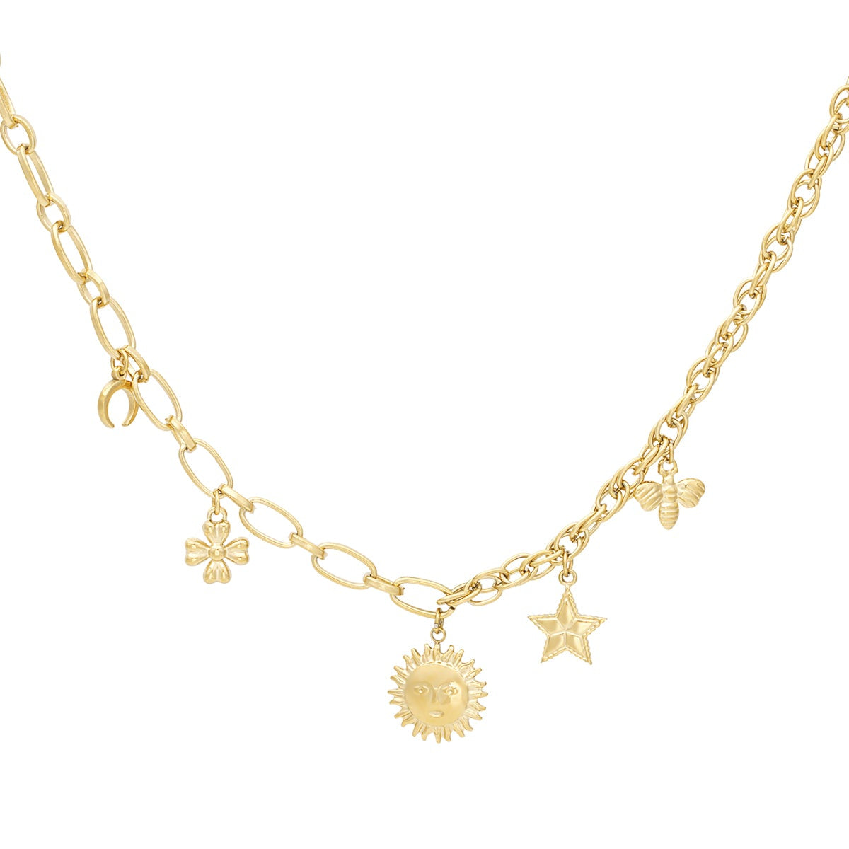 collier breloques célestes