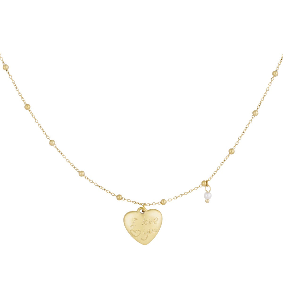 collier "je t'aime"