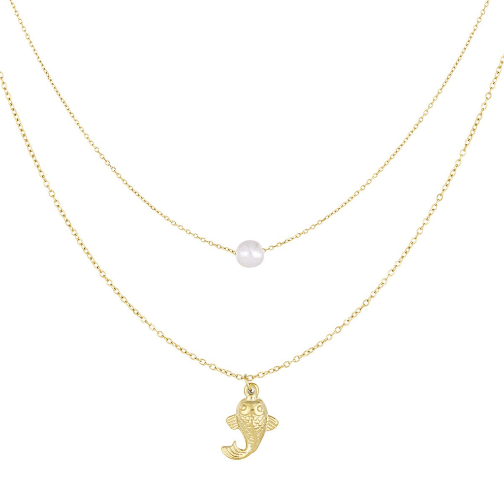 Collier poisson et perle