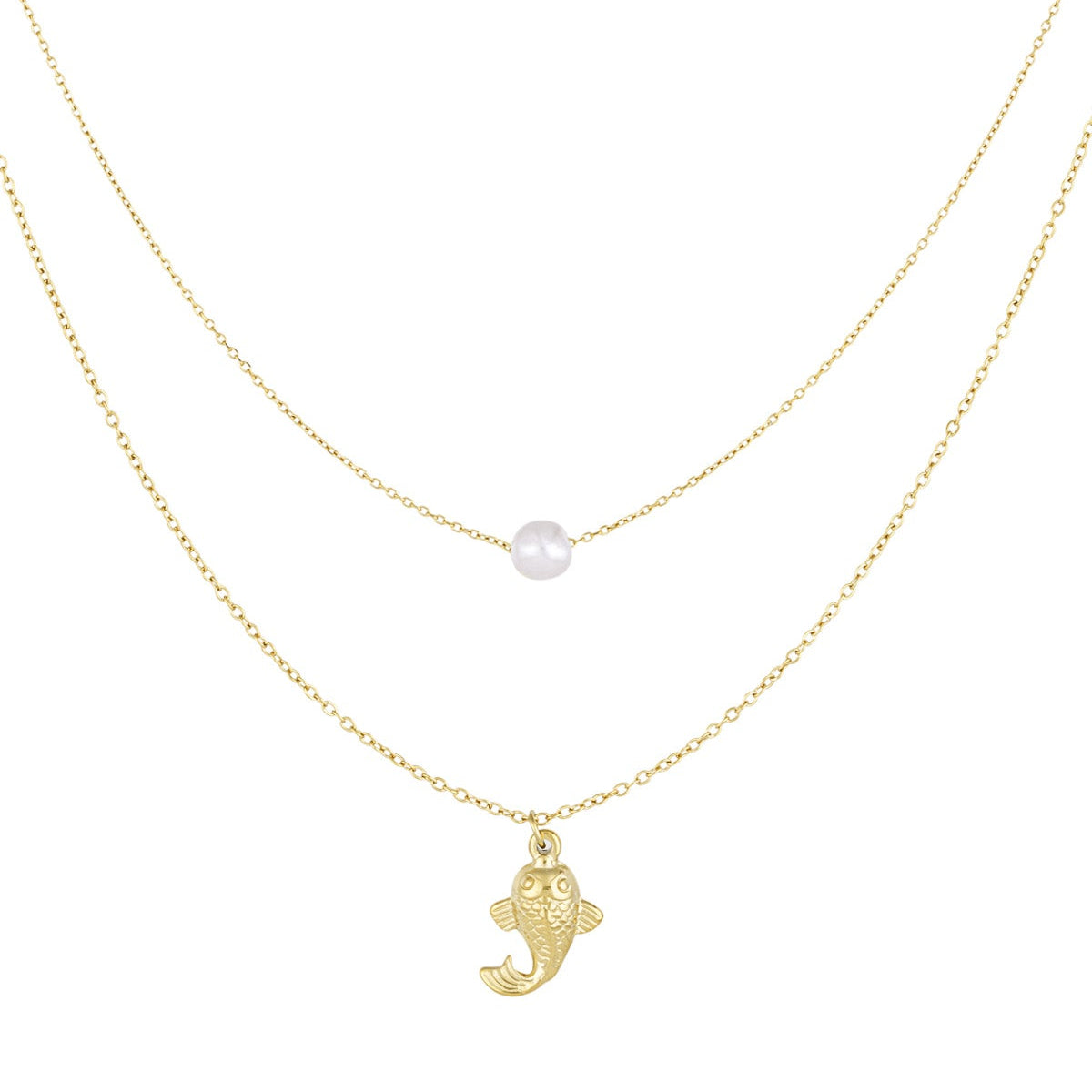 Collier poisson et perle