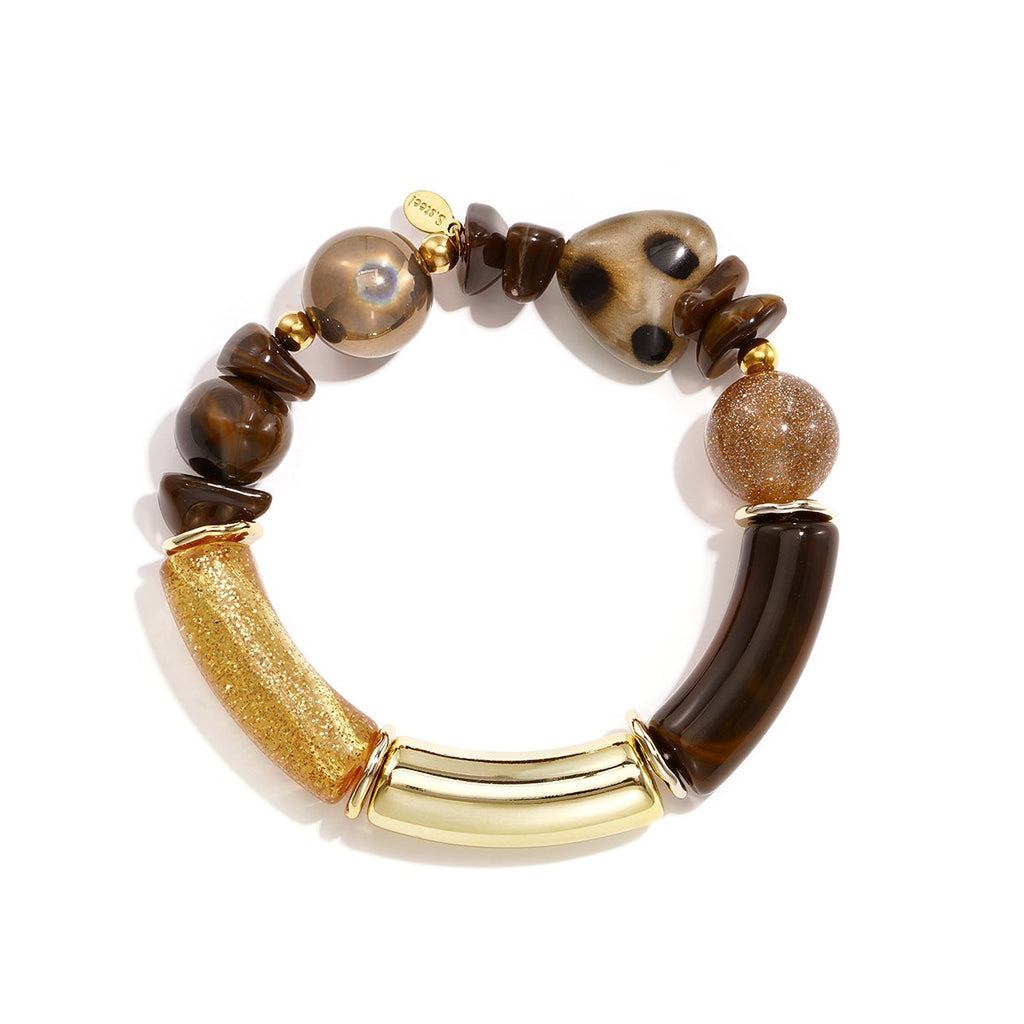 Bracelets en perles acryliques, bijoux simples pour femmes, collection Daily Simple