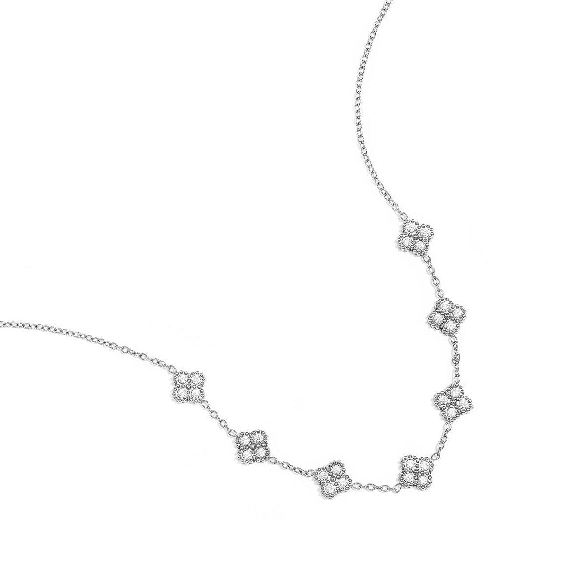 Elegant Stainless Steel Clover Pendant Necklace