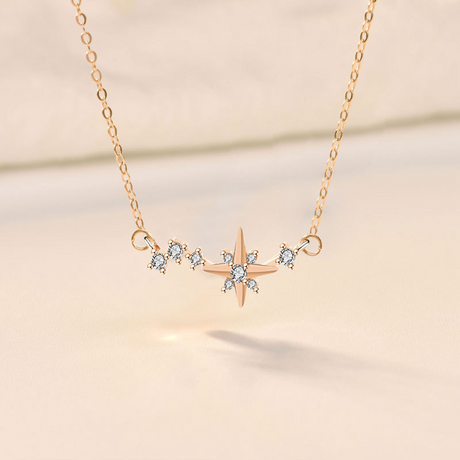 Collier étoile Rose Gold