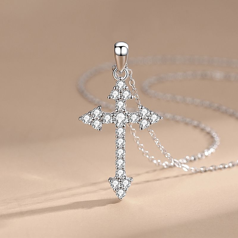Pendentif croix argent