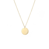 Collier minimaliste rond doré