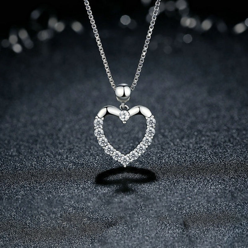 Collier cœur Swarovski