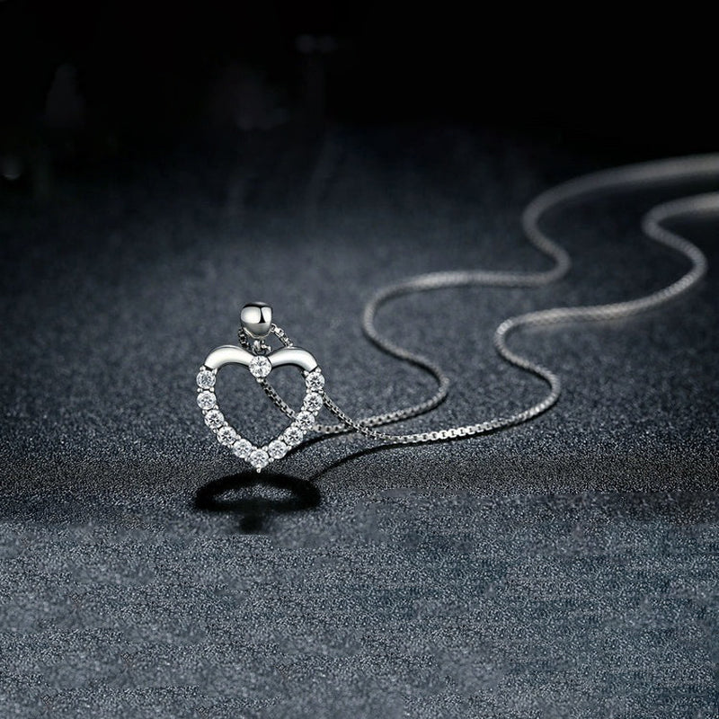 Collier cœur Swarovski