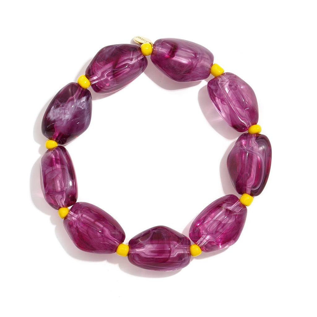 Bracelets en perles acryliques, bijoux simples pour femmes, collection Daily Simple