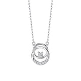 Collier rond argent femme