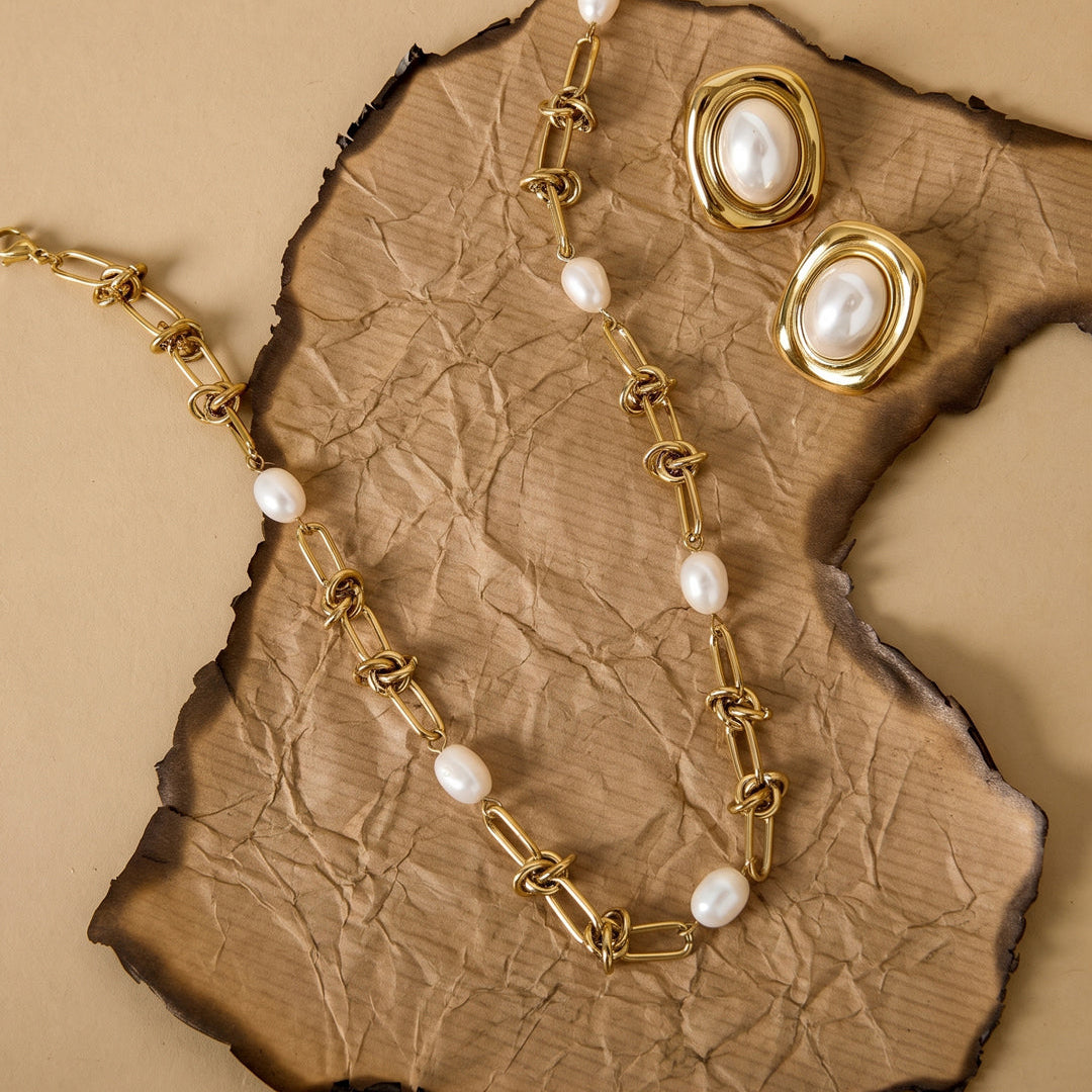 Colliers pendentifs en acier inoxydable, chaîne, collection Simple Daily Simple, bijoux pour femmes Image