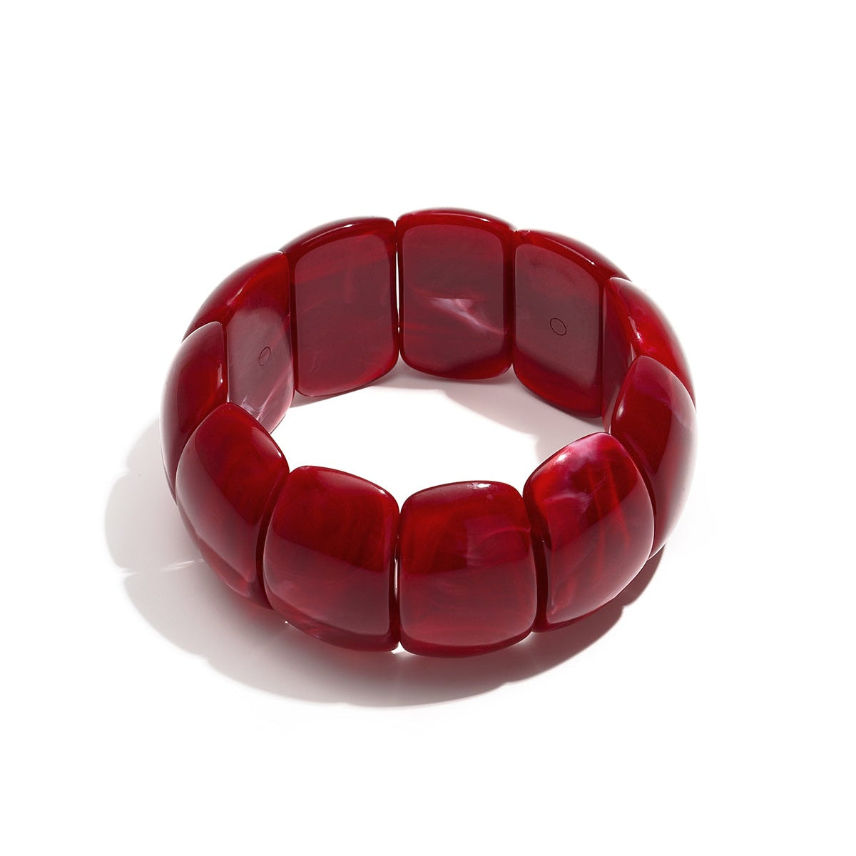 Bracelets en acrylique, forme géométrique, collection simple pour le quotidien, bijoux pour femmes