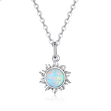 Pendentif soleil en argent