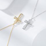 Collier croix diamant