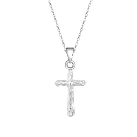 Collier croix femme argent
