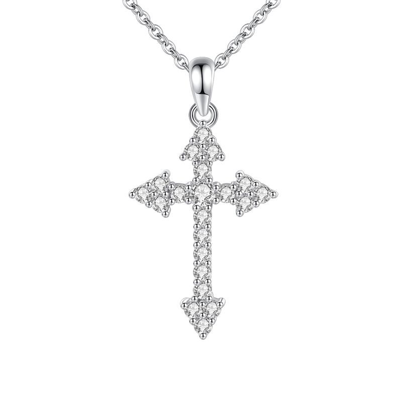 Pendentif croix argent