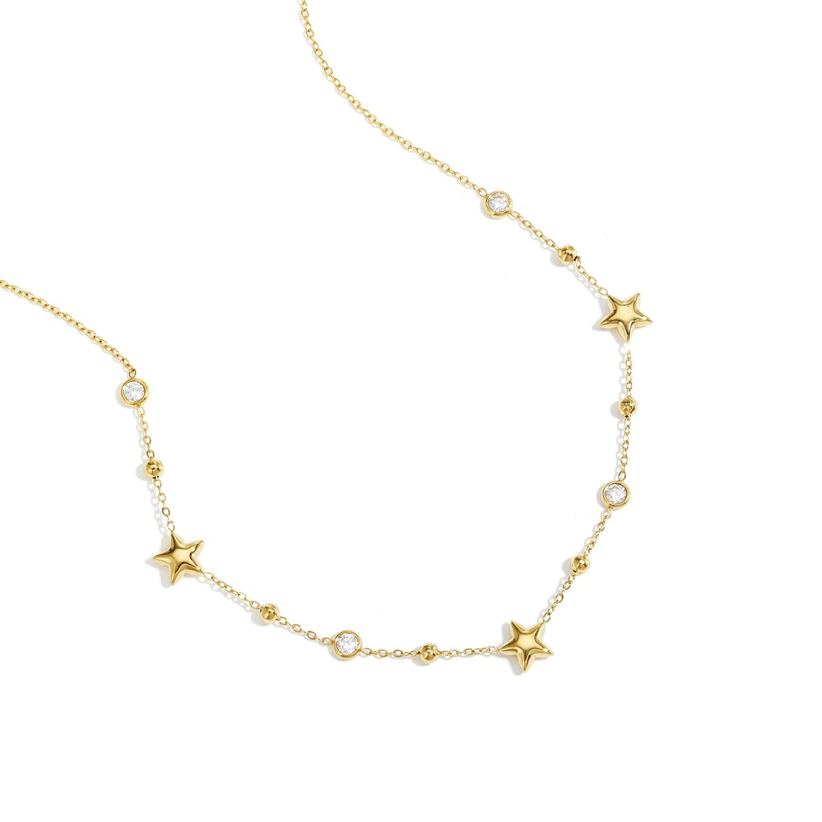 Collier orné d'étoiles et de pierres