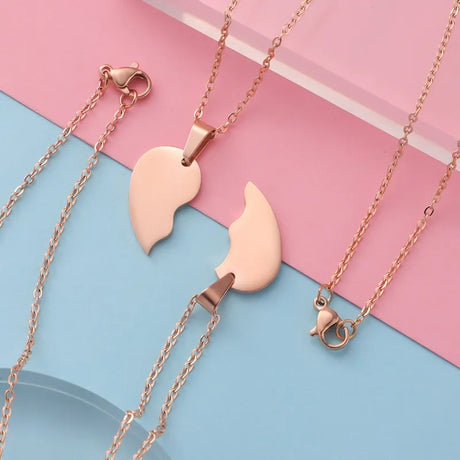 Collier cœur meilleures amies